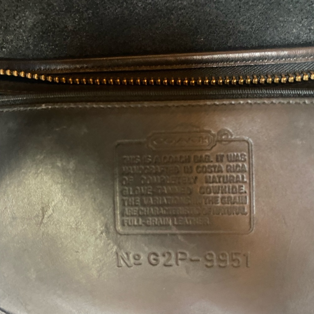 VTG Coach PATRICIA LEGACY Messenger/Satchel Bag in Soft Black Leather #9951 - Picture 5 of 9
